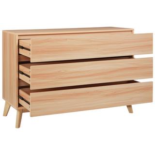 Beliani Commode à 3 tiroirs en Panneau de particules de bois Traditionnel SARDIS  