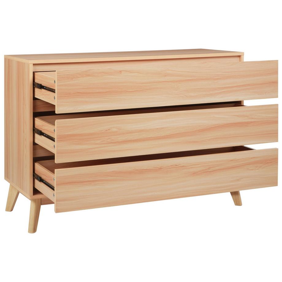 Beliani Kommode mit 3 Schubladen aus Faserplatte Klassisch SARDIS  