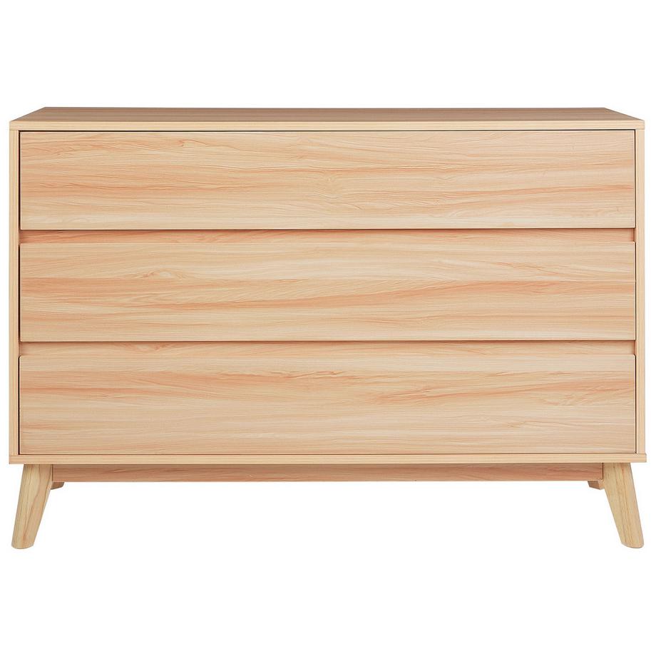 Beliani Kommode mit 3 Schubladen aus Faserplatte Klassisch SARDIS  