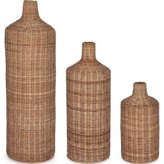 mutoni  Decorazione bottiglia decorativa Kadin naturale rotonda (set da 3) 