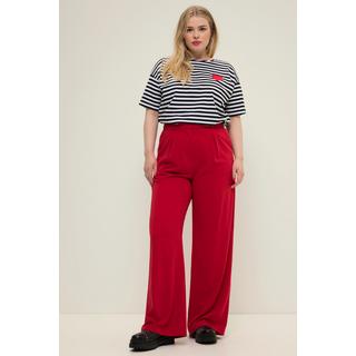 Studio Untold  Pantalon à taille haute et jambe large. Pinces, taille partiellement élastique 