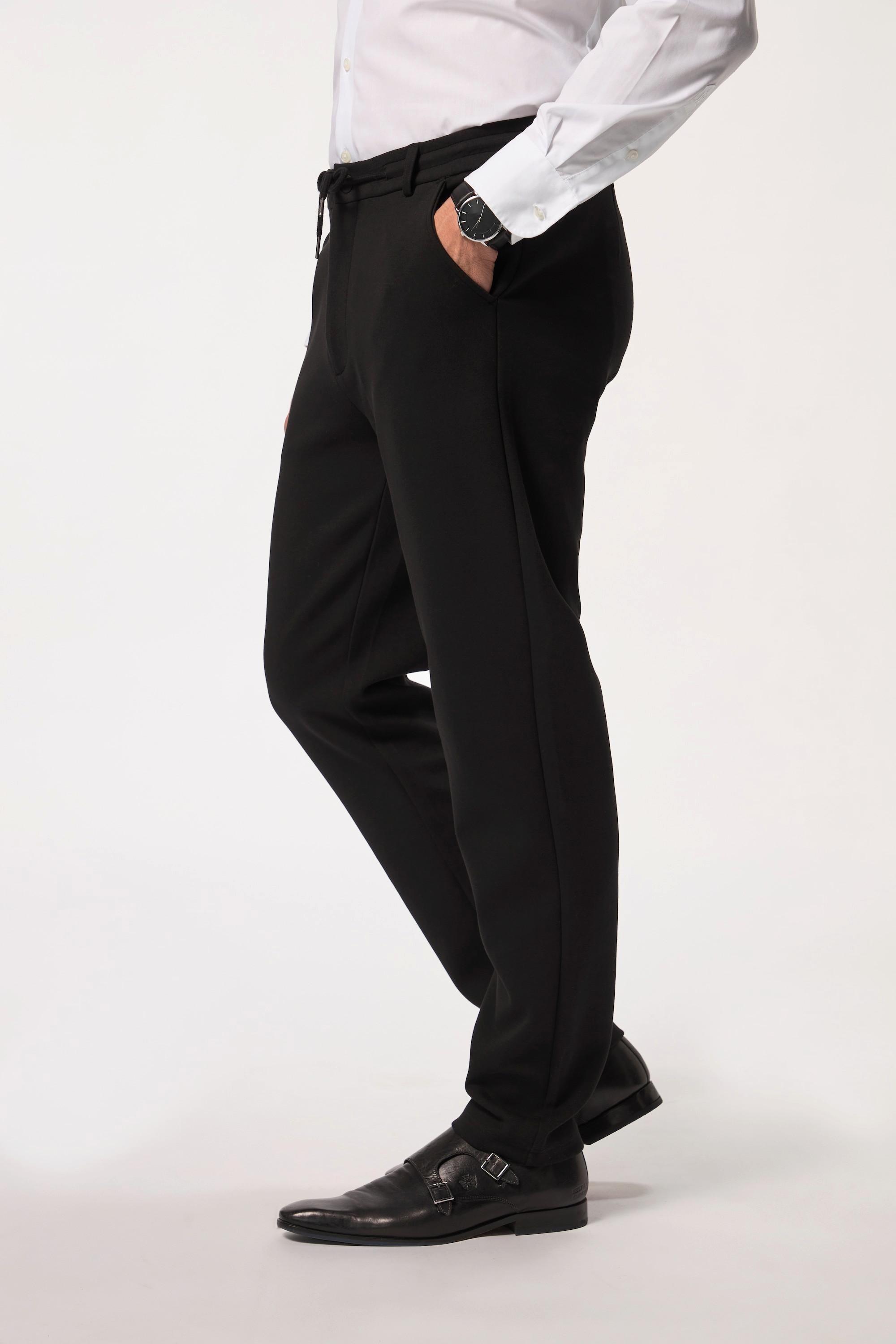 JP1880  Pantalon en jersey FLEXNAMIC®, collection Business. Chino à enfiler. Gamme modulaire NEW YORK noir 