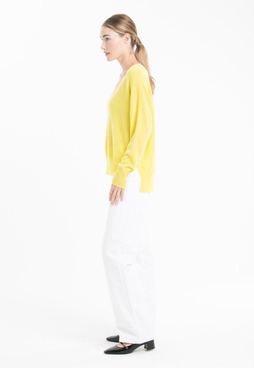 Studio Cashmere8 RIA 3 Oversize Pullover tiefer V-Ausschnitt  