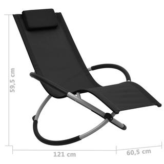 VidaXL Chaise longue enfant métal  