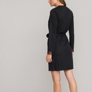 La Redoute Collections Kimono en Maille avec Bordure en Dentelle  