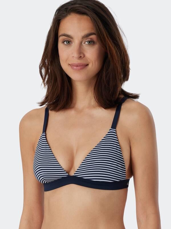 Schiesser Triangle Bikini Top Gestreift  