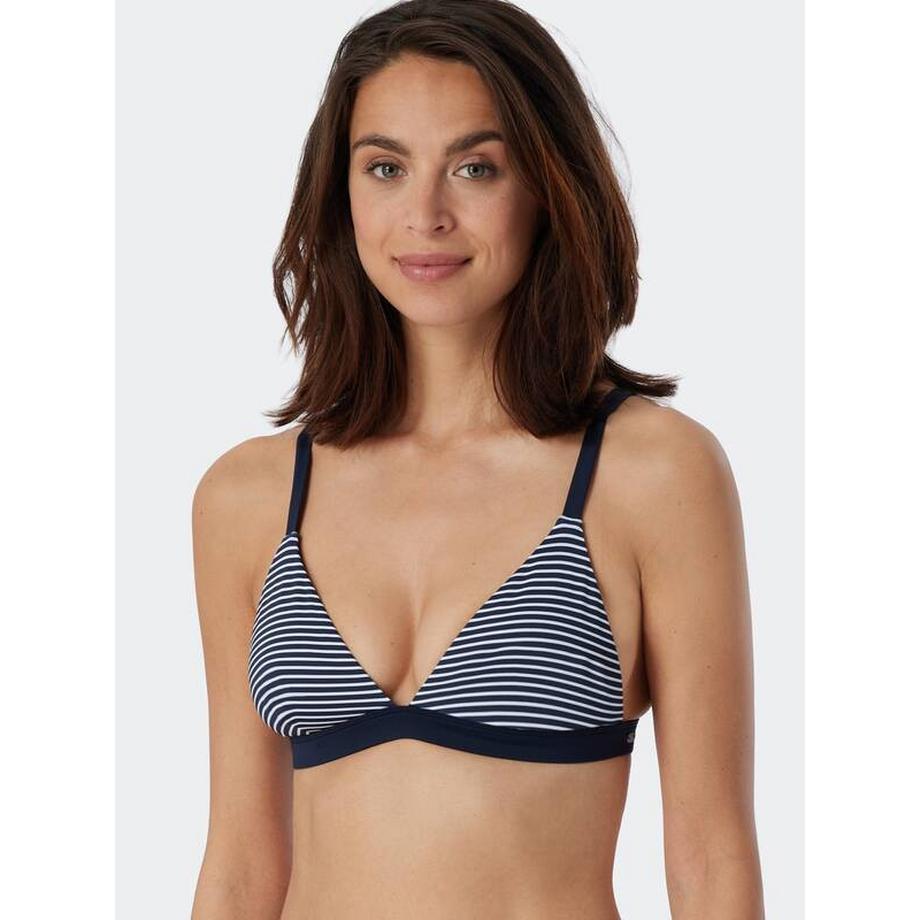 Schiesser Triangle Bikini Top Gestreift  