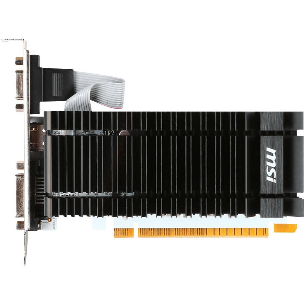 MSI Gaming  Grafikkarte Nvidia GeForce GT710 2 GB GDDR3-RAM PCIe x16 HDMI®, DVI, VGA Low Profile 