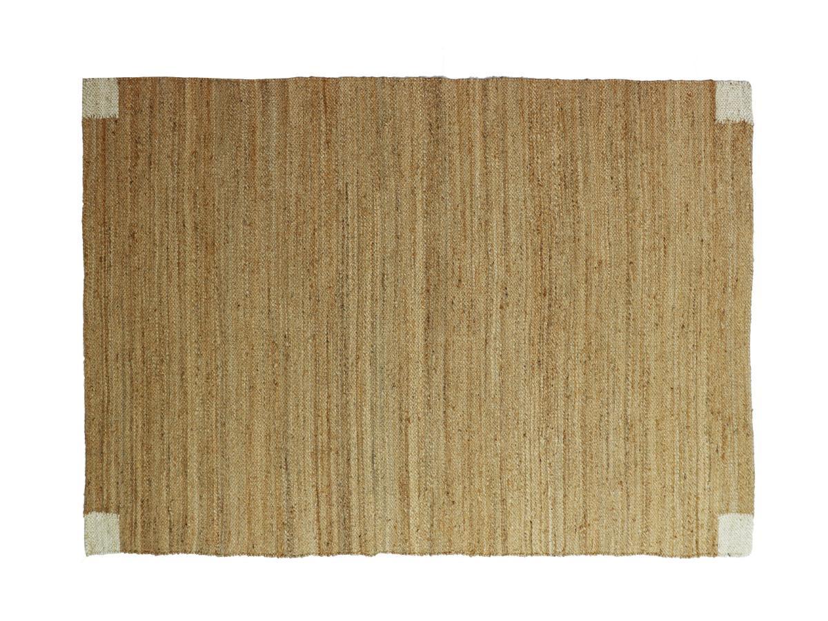 Vente-unique  Tapis en jute tissé main - 160 x 230 cm - Naturel - ARAYA 