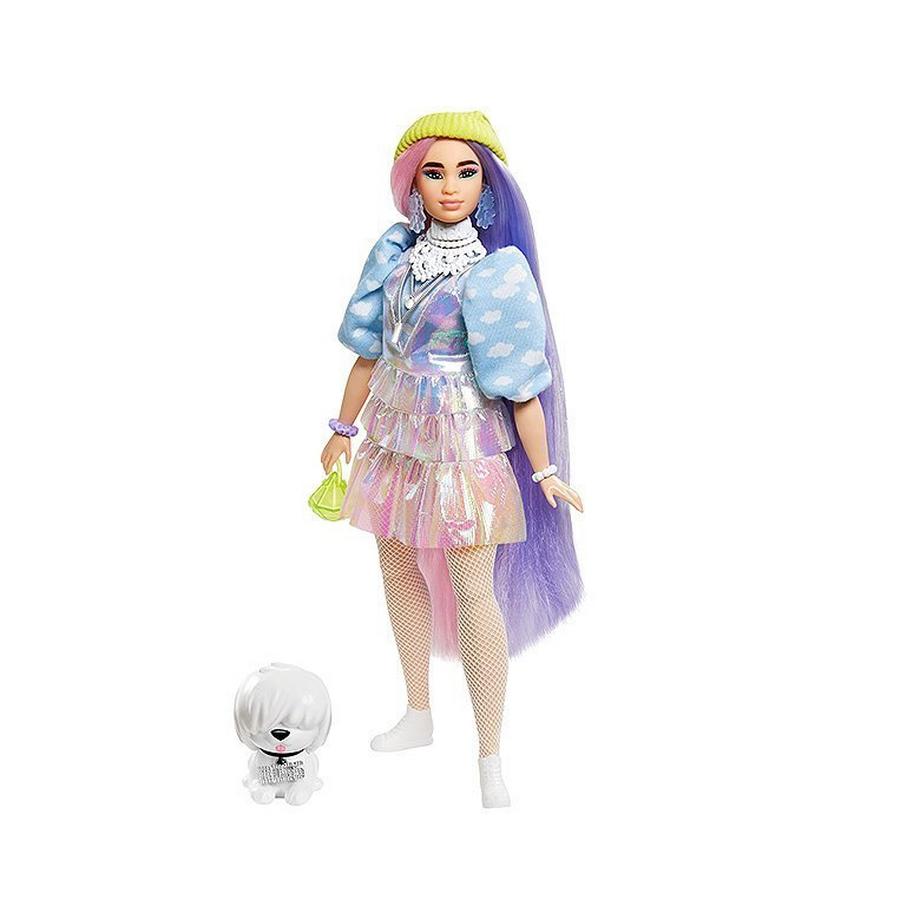 Barbie  Extra Puppe mit langen Pastell-Haaren 