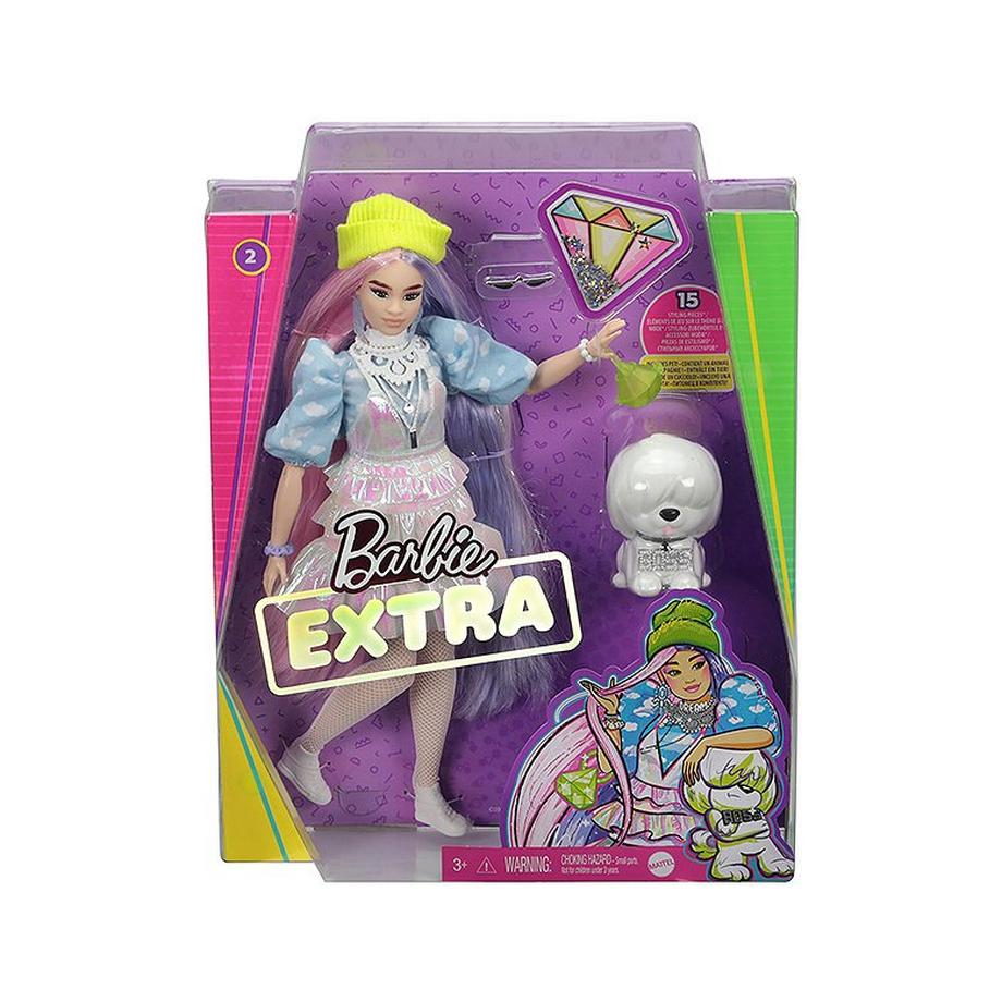 Barbie  Extra Puppe mit langen Pastell-Haaren 