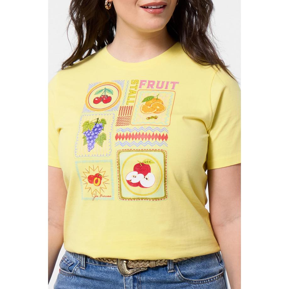 Joe Browns T-Shirt mit Mosaik-Frucht-Print  