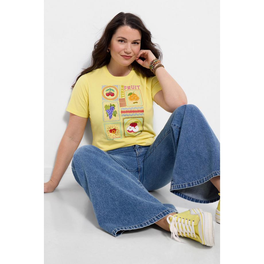 Joe Browns T-Shirt mit Mosaik-Frucht-Print  