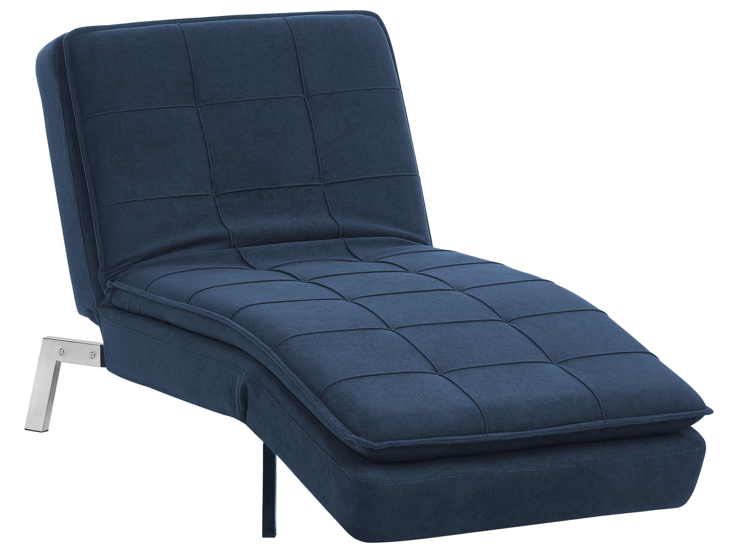 Beliani Chaiselongue aus Stoff Modern LOIRET  
