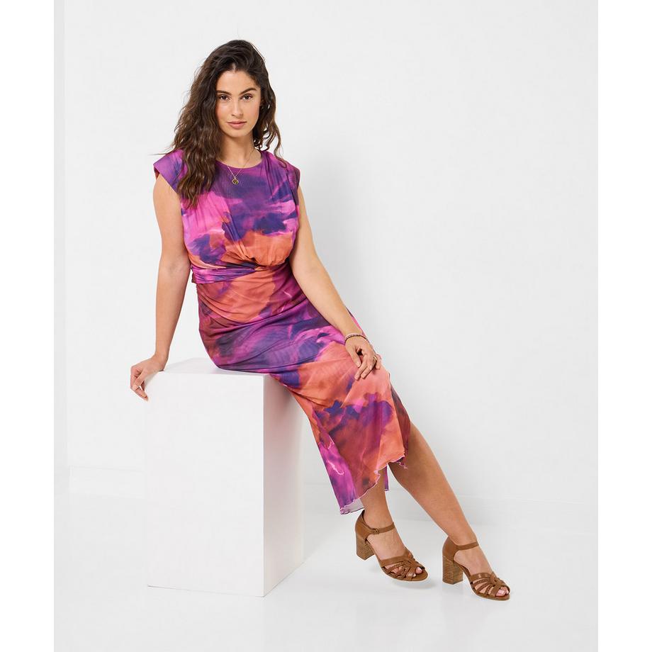 Joe Browns Kleid aus Netzstoff mit Muster und geknoteter Taille  