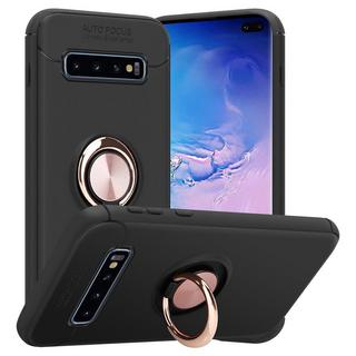 Cadorabo  Housse compatible avec Samsung Galaxy S10 PLUS - Coque de protection avec anneau de focalisation en silicone TPU 