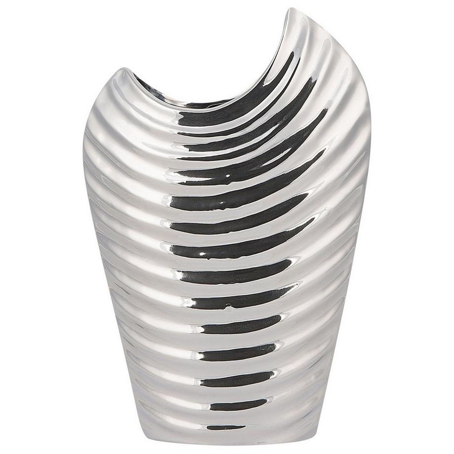 Beliani Vase décoratif en Grès Moderne ECETRA  