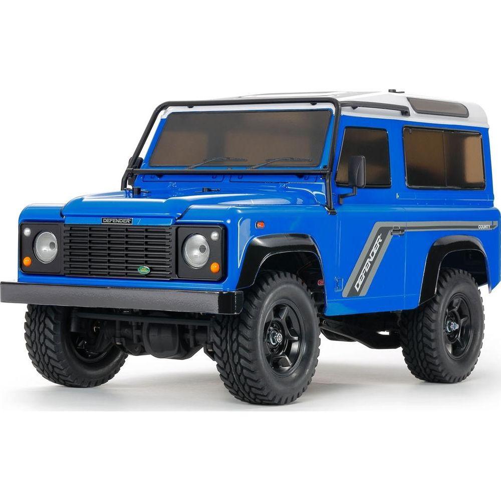 Tamiya  Scale Crawler Land Rover Defender D90 Blau, CC-02 1:10, Kit 