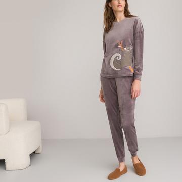 Pyjama en maille velours