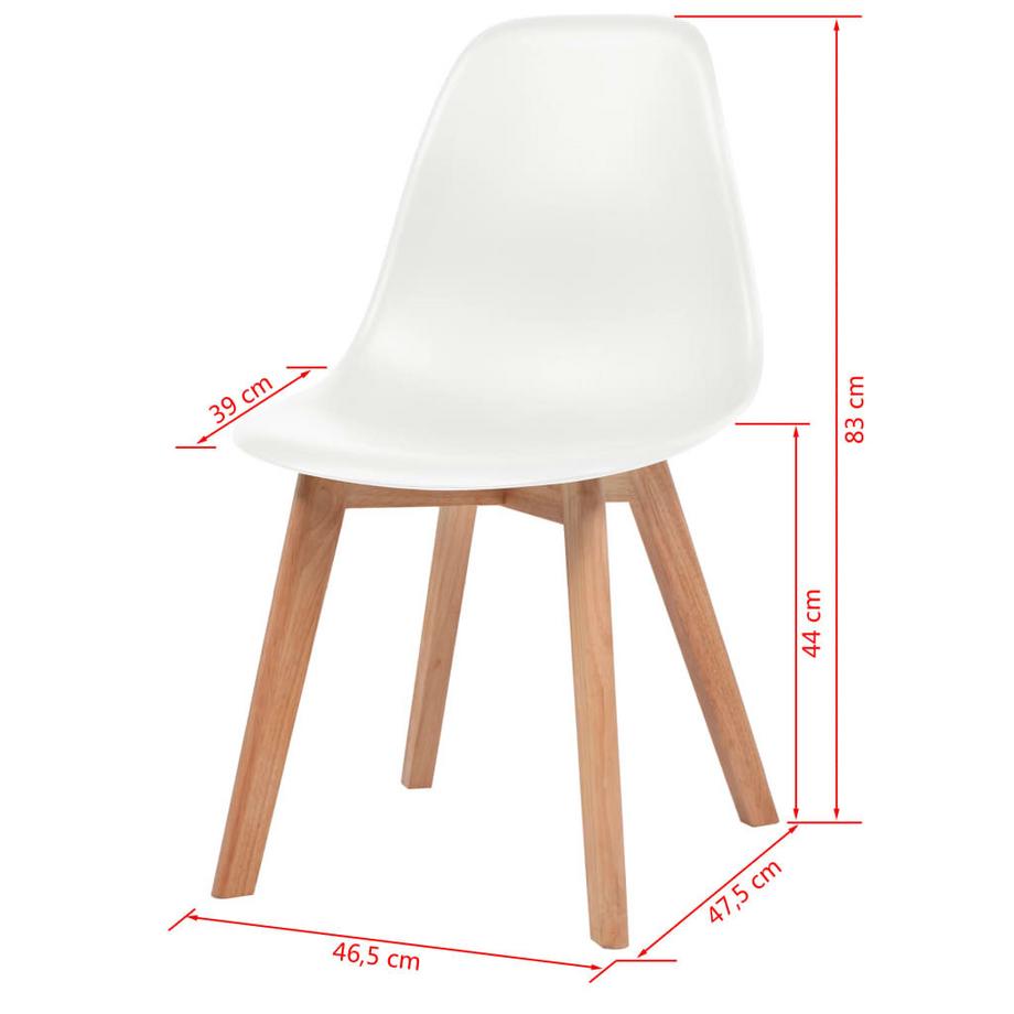 VidaXL sedia da pranzo Plastica  