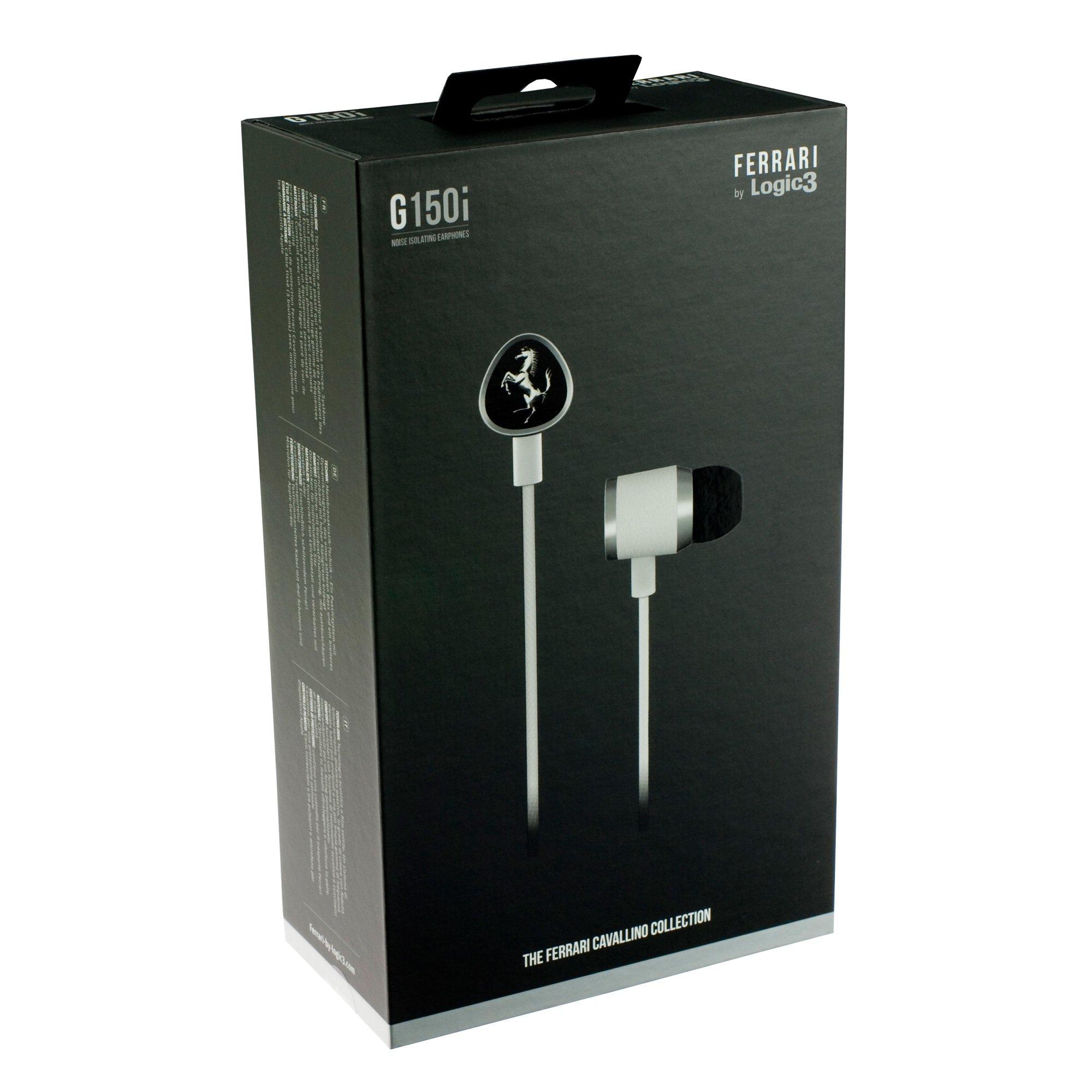 Ferrari by Logic3  Ferrari by Logic3 Cavallino G150i Auricolare Cablato In-ear Bianco 