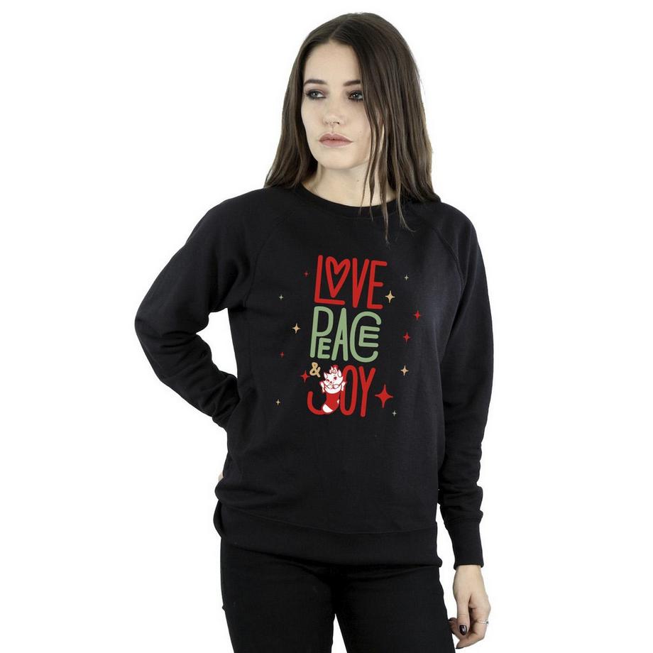 Disney The Aristocats Love Peace Joy Sweatshirt  