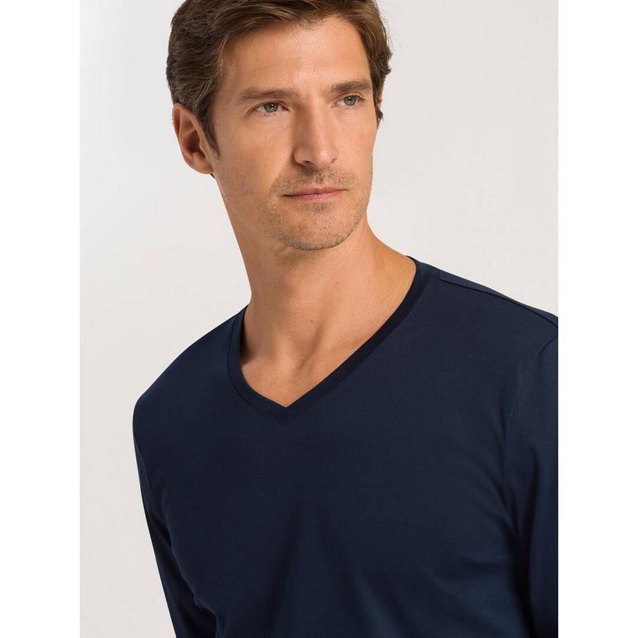 HANRO Night Selection Langarm V-Ausschnitt Pyjama  