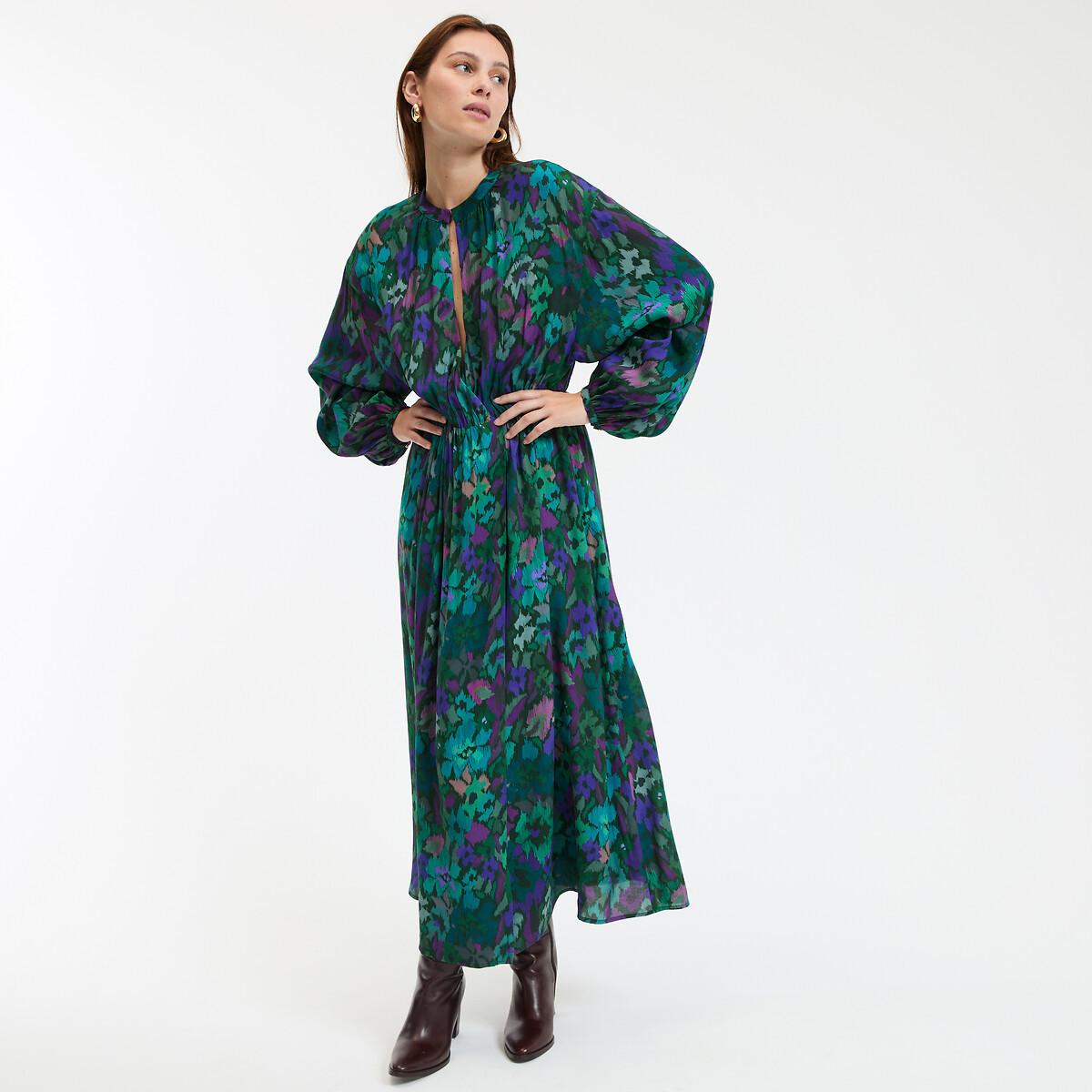 La Redoute Collections Robe longue évasée fleurie  