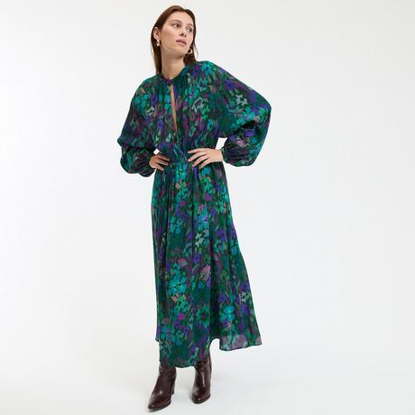 La Redoute Collections Robe longue évasée fleurie  
