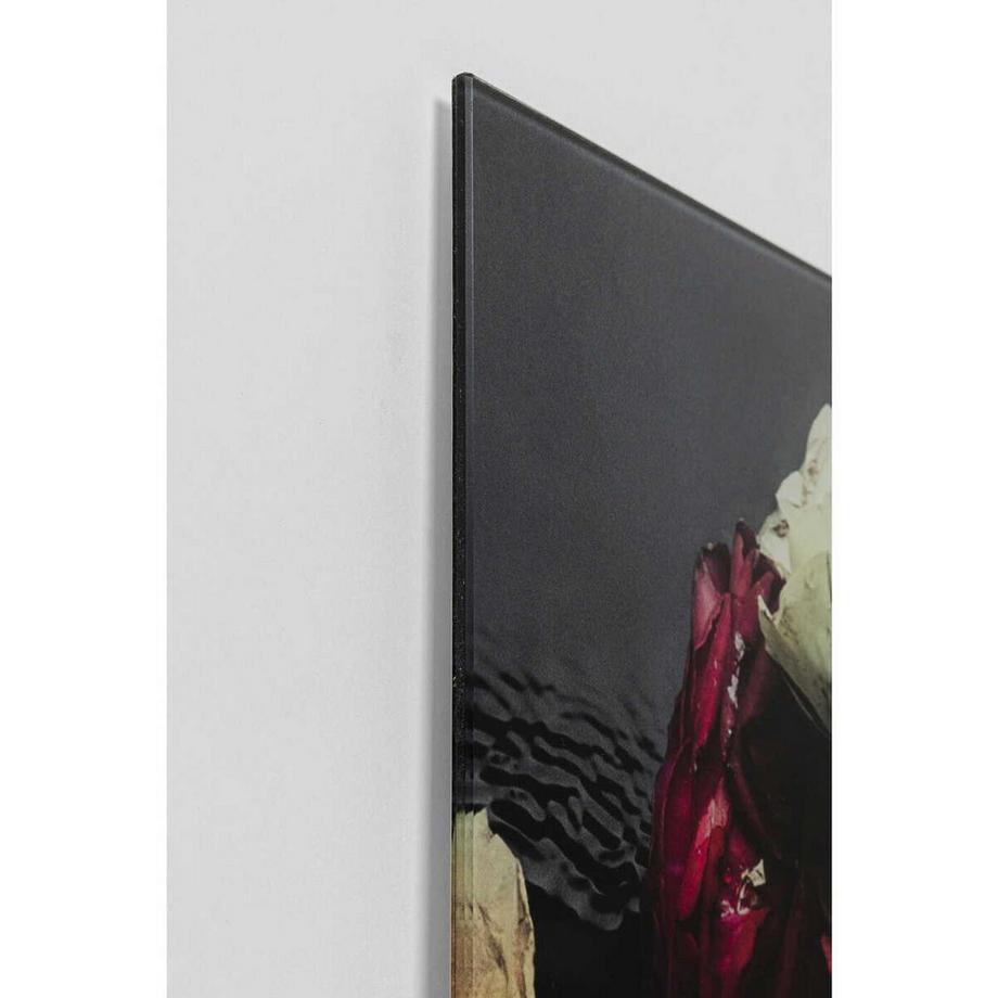 KARE Design Bild Glas Flower Art Lady 120x120cm  