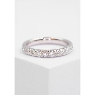 MUAU Schmuck  Bague diamant 0,75ct. or blanc 750 