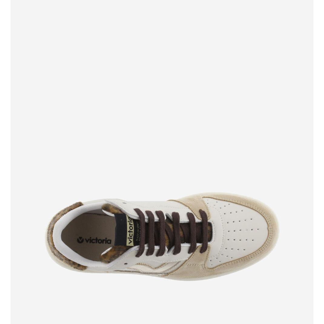 Victoria  sneakers in suede con stampa animale madrid 