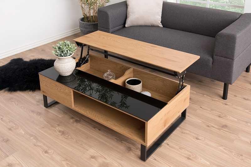 mutoni Table basse Ponceuses naturel 110x60x35  