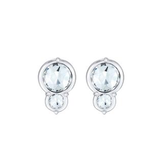 Elli  Boucles d'Oreilles Femmes Clous D'oreilles Ronds Élégants Avec Cristal 