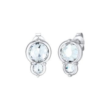 Boucles d'Oreilles Femmes Clous D'oreilles Ronds Élégants Avec Cristal