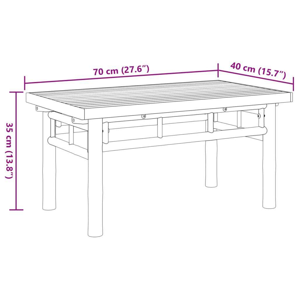 VidaXL Couchtisch bambus  