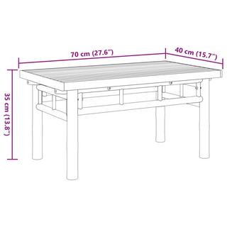 VidaXL Couchtisch bambus  