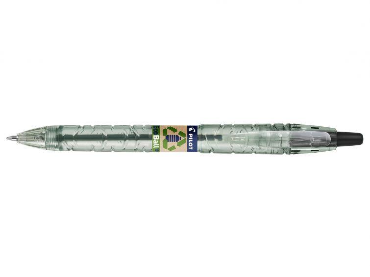 Pilot  Pilot B2P Ecoball Noir Stylo à bille rétractable avec clip Moyen 1 pièce(s) 