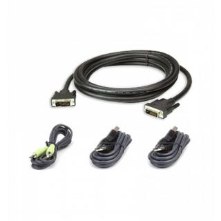 ATEN  2L-7D03UDX4 USB DVI-D Dual Link Secure KVM Kabel Set 3M 