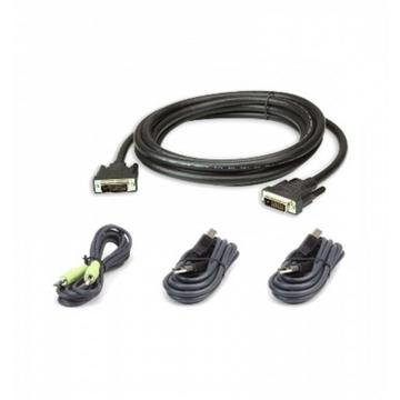 2L-7D03UDX4 USB DVI-D Dual Link Secure KVM Kabel Set 3M