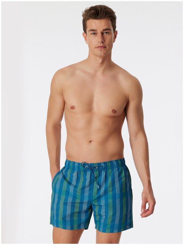 Schiesser Badeshort mit Blättermuster  