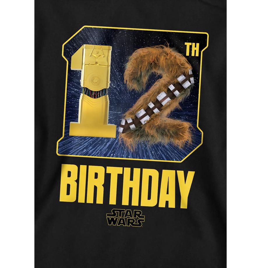 Disney Star Wars  Felpa Con Cappuccio 12° Compleanno C3po Chewbacca 