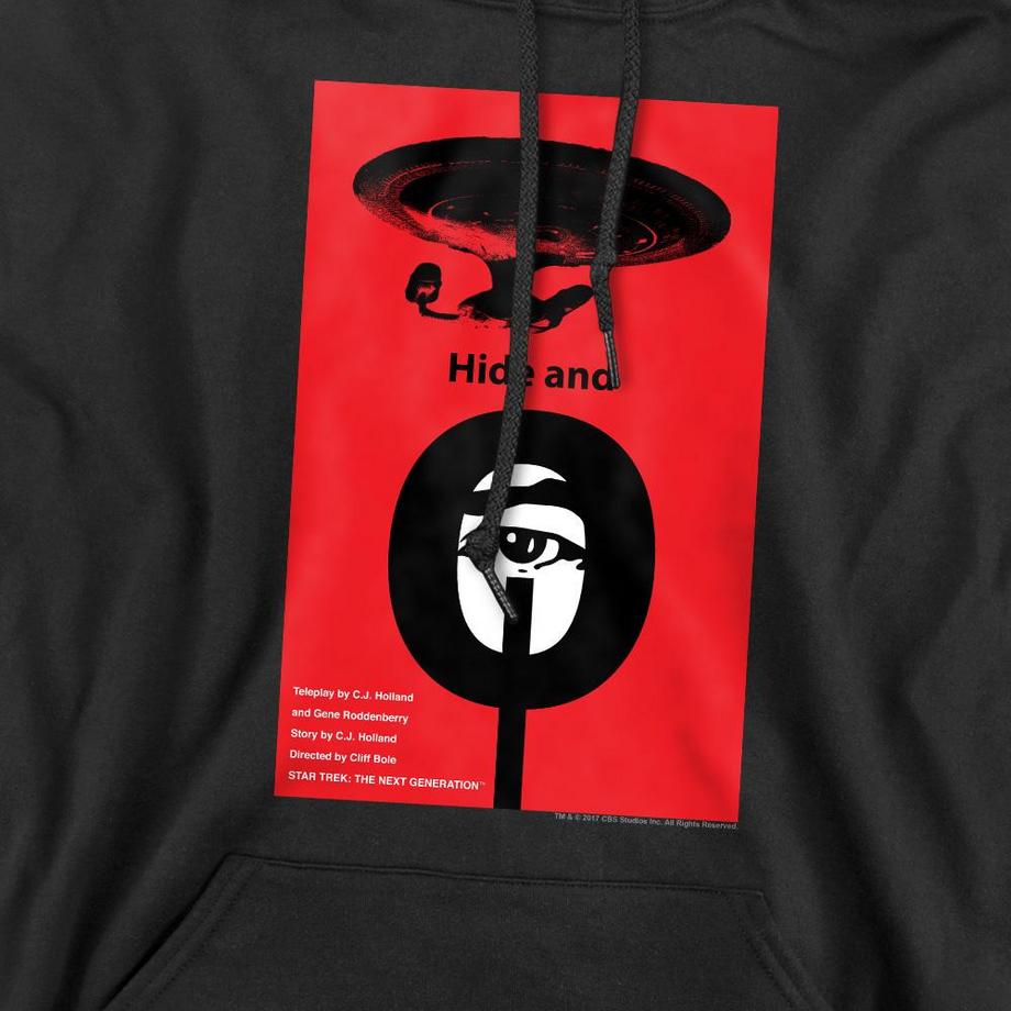 Star Trek The Next Generation Season 1 Episode 10 Felpa con Cappuccio  