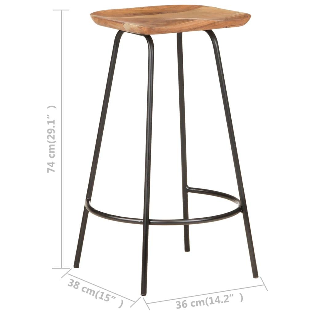 VidaXL Tabouret de bar bois  