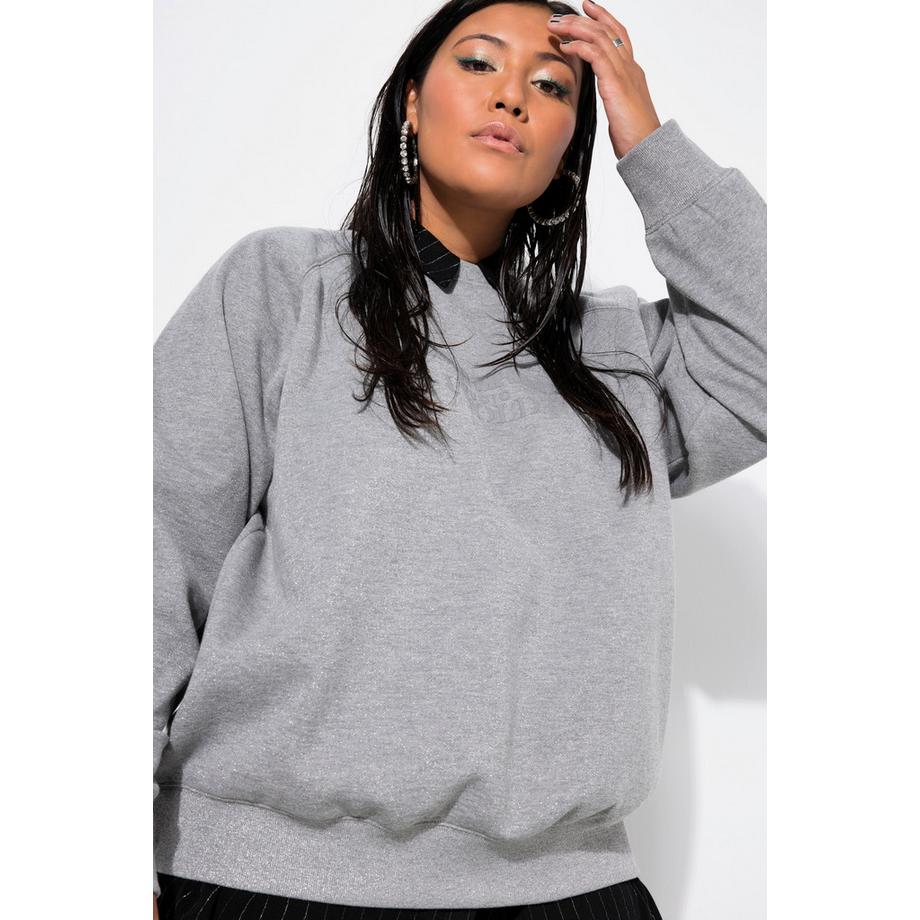 Studio Untold Oversized Glitzereffekt Melange Sweatshirt  