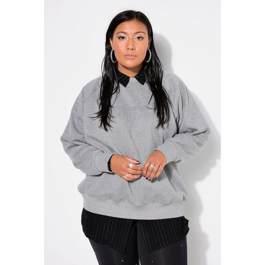 Studio Untold Oversized Glitzereffekt Melange Sweatshirt  