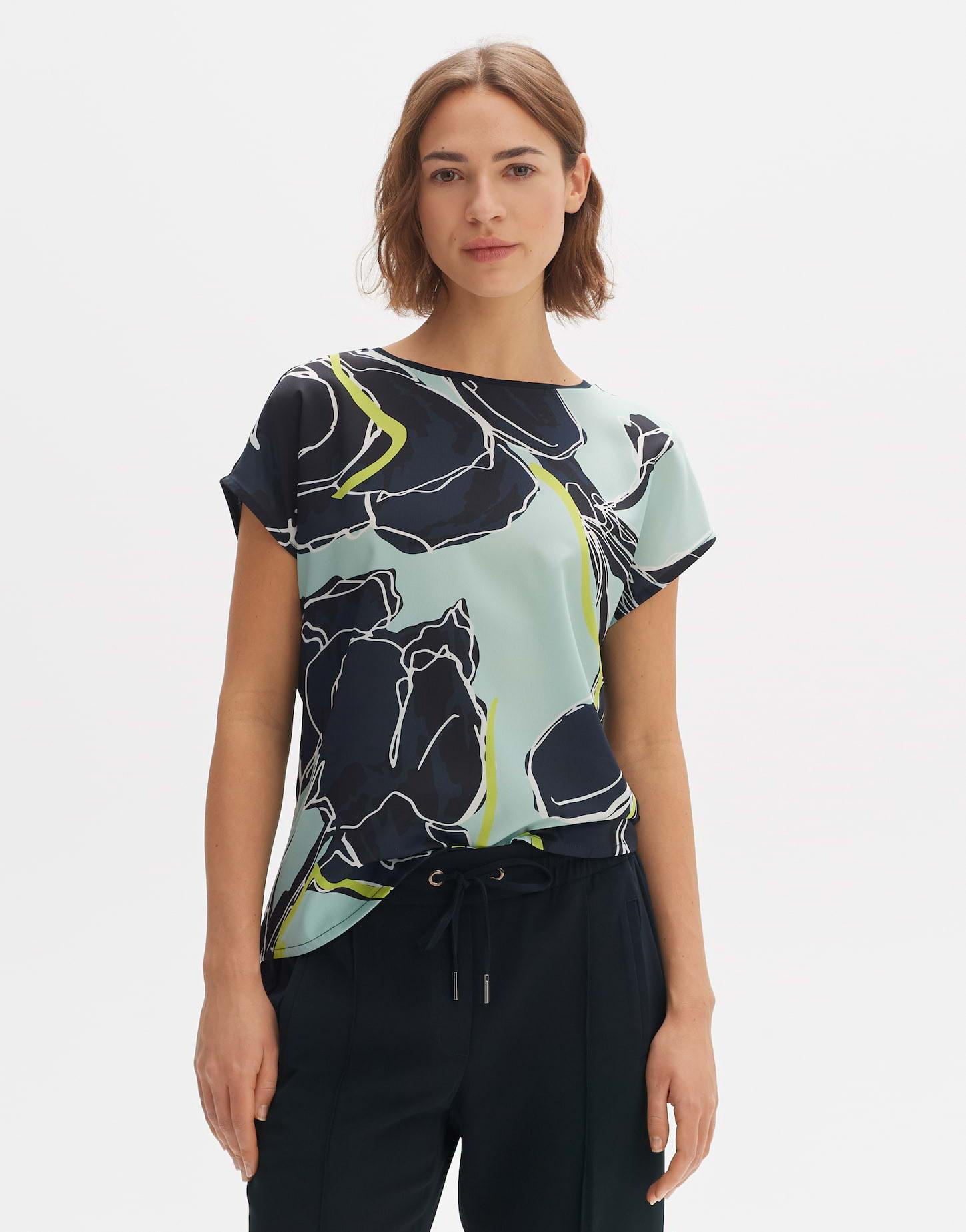 OPUS  Print-Shirt Stini print gerader Schnitt 