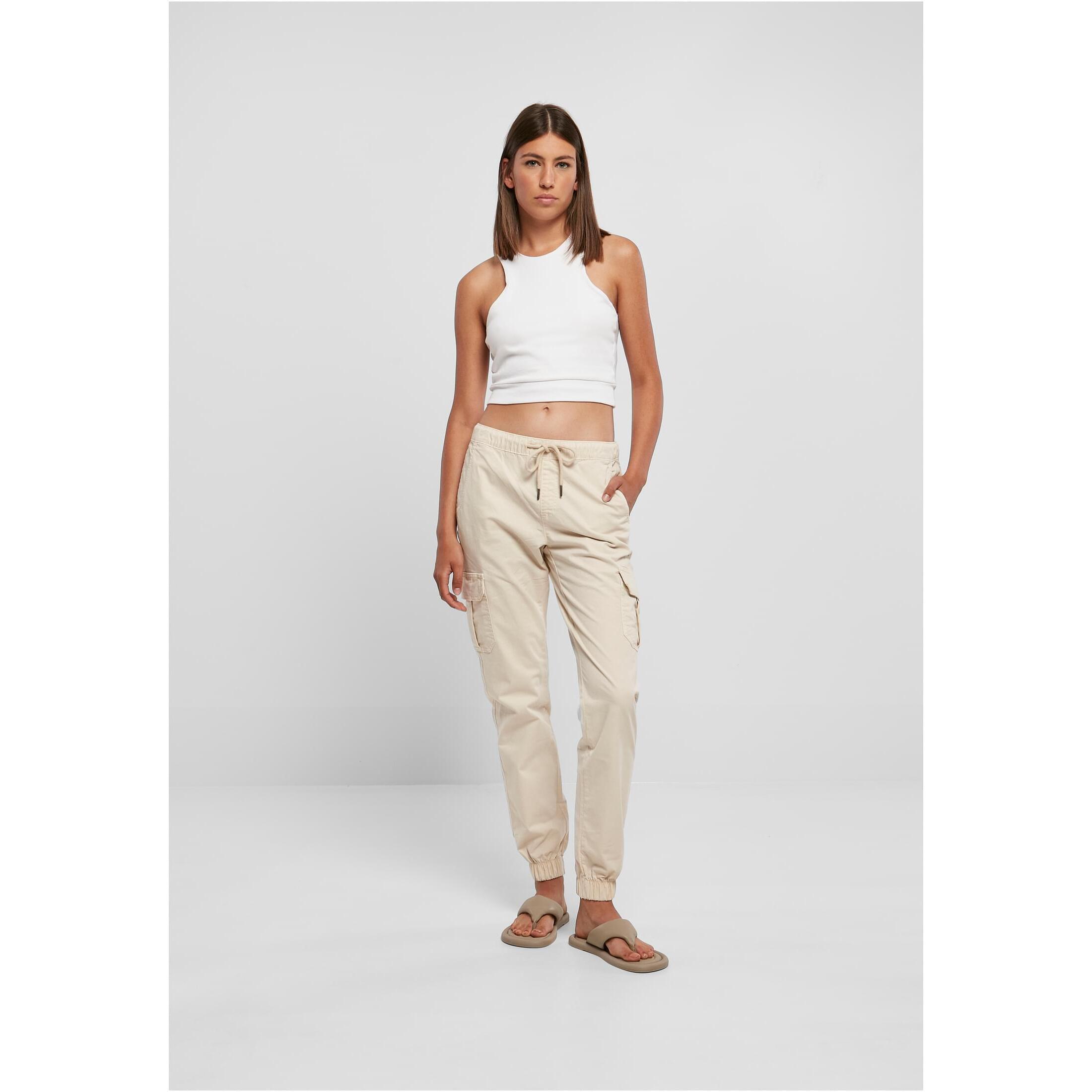 URBAN CLASSICS Pantalon Cargo Taille Haute  