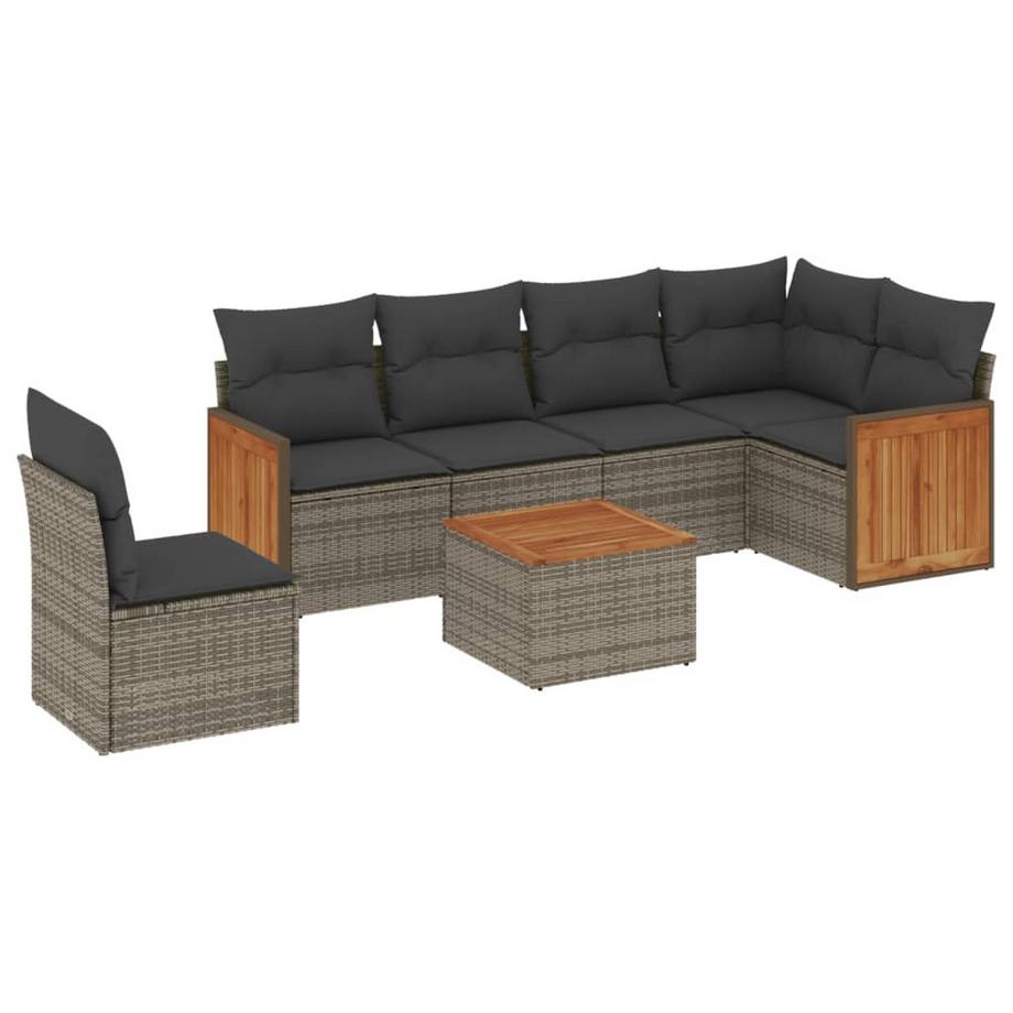 set divano da giardino Polirattan