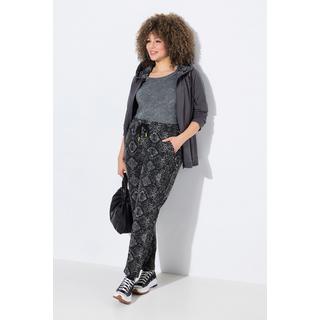 Ulla Popken Jogginghose Schlangenmuster Elastikbund  